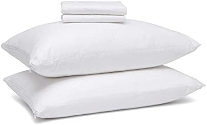 Micropuft Pillow Protectors with Zipper - 4 Pack 20x26 1