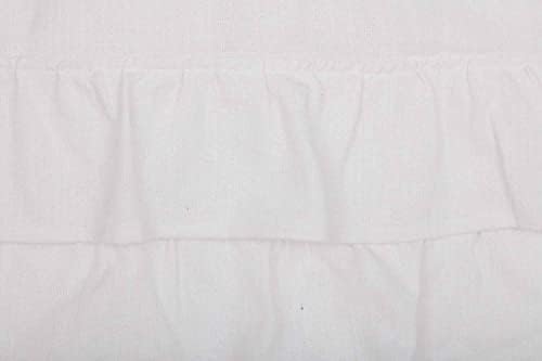 Piper Classic Serenity King Bed Skirt 78x80 Crisp White Ruffled