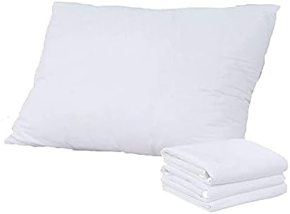 Niagara 4 Pack 20x26 Inch Pillow Protectors White and Grey