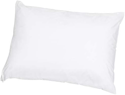 Amazon Basics Hypoallergenic Pillowcase with Zipper 100 Cotton White 27 x 21 Inches