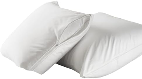 Deluxe Zippered Vinyl Pillow Covers 2-Pack 20x29