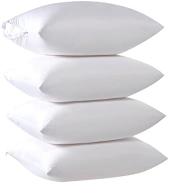 Kingnex 4 Pack Waterproof Pillow Protectors with Zipper