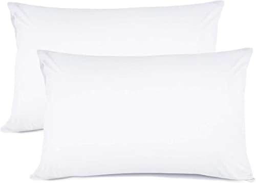 DecoLinen 100 Cotton Queen Pillow Protector with Zipper