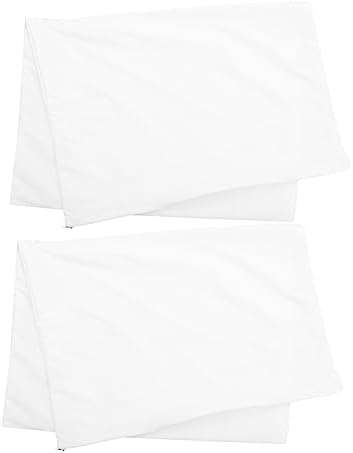 Mobestech 2Pcs Zipper Pillow Covers for Home and Hotel Use