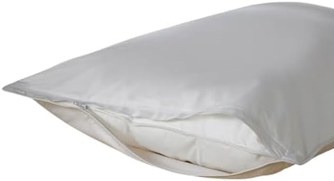 Deluxe Zippered Vinyl Pillow Covers 4-Pack - 20x29 Waterproof Protectors