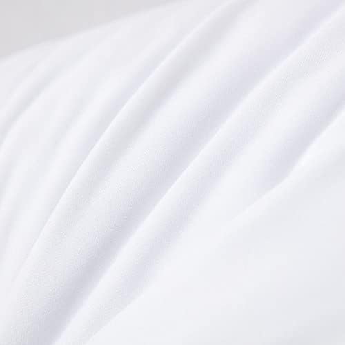 Kingnex 2 Pack Feather Proof Pillow Protectors 18x18 Waterproof Pillow Covers