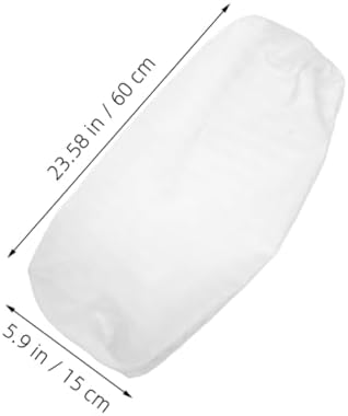 Toyvian Cylindrical Neck Pillow Cover Zippered Soft Round Cushion Protector