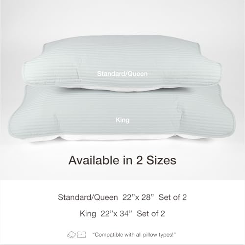 2 Pack Cotton Quilted Pillow Protectors with Elastic Bands