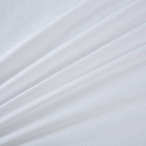 White Pillow Covers with Bow Ties Pure Cotton Standard Twin 2 Pieces