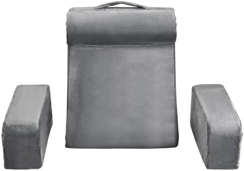 VEVOR Reading Pillow with Armrest and 3 Pockets