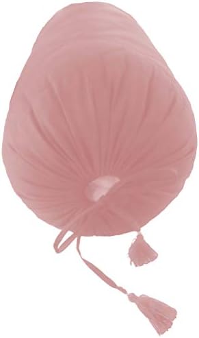 Saffron Baby Pink Quilted Bolster Pillowcase - 9x26 Inches
