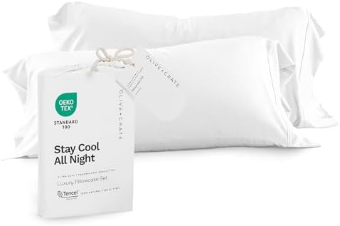 Olive Crate Eucalyptus Cooling Pillowcases King Size