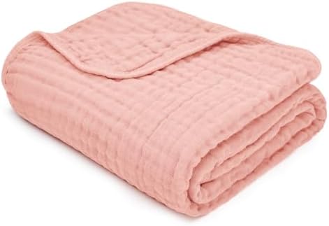 Comfy Cubs Muslin Baby Blanket - 6-Layer Breathable 40 x 40