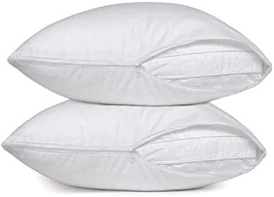 Maxi Mastertex Cooling Bed Pillows 2 Pack Cotton Cover Pillow Protectors