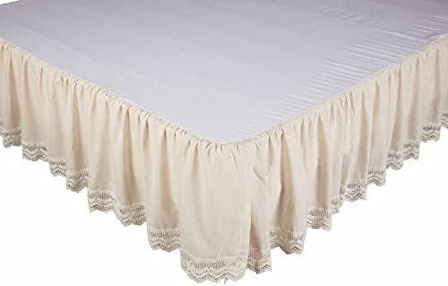 Flax and Lace King Bed Skirt 16 Drop