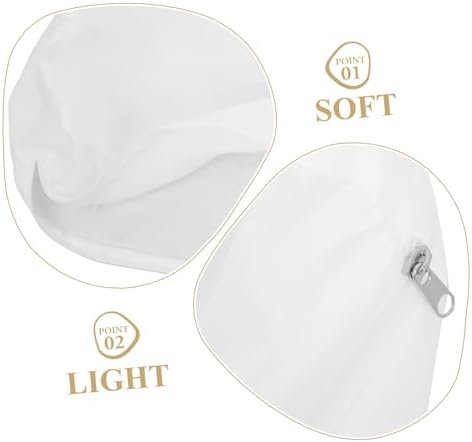 Cylindrical Neck Pillow Cover with Zipper Removable and Washable