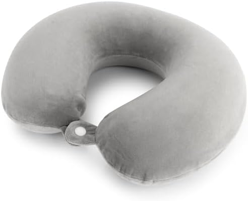 Rainflow Memory Foam Travel Pillow with Washable Cover