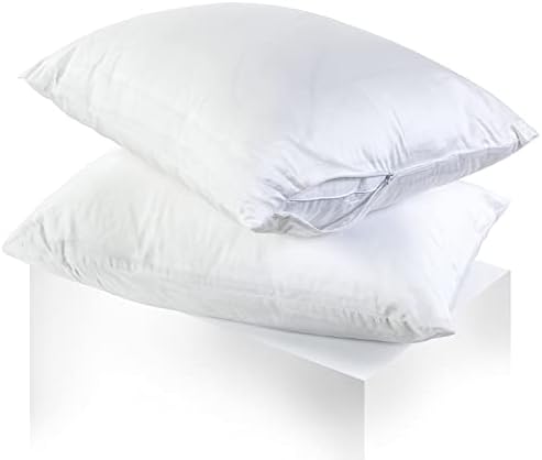 CirclesHome Pillow Protectors 2 Pack Queen Size Zippered