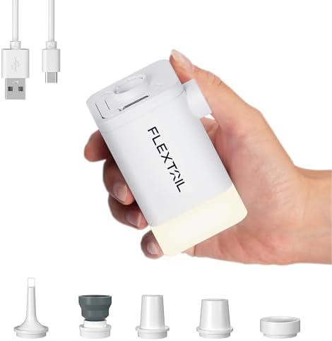 FLEXTAILGEAR Portable Air Pump with LED Light and 4800mAh Battery 1