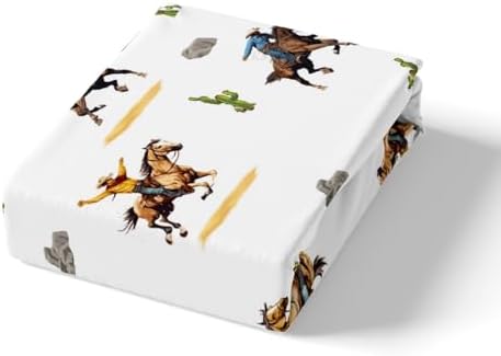 Castle Fairy Western Cowboy Horses Sheet Set 1