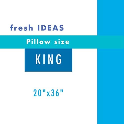 FRESH IDEAS King Cotton Pillow Protectors 6-Pack with Zippered Closures