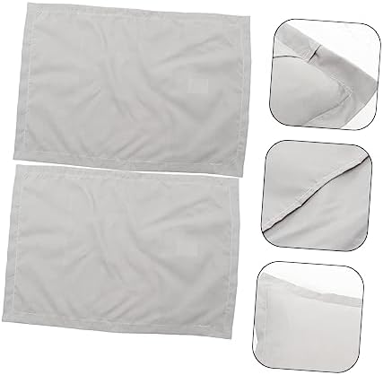 2Pcs Solid Brushed Microfiber Pillow Cases Soft Fade-Resistant Easy Care Pillow Covers
