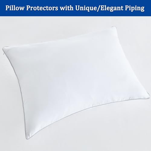 Precoco Premium Cotton Pillowcases with Zipper Set of 2