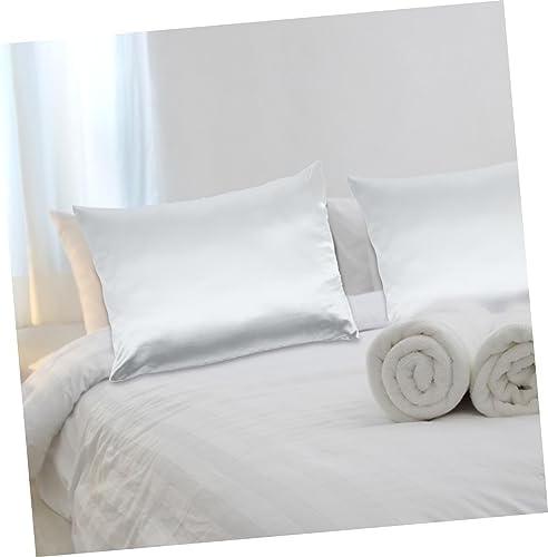 MAGICLULU Cooling Pillow Cases Soft Polyester Zipper Breathable Silver Grey