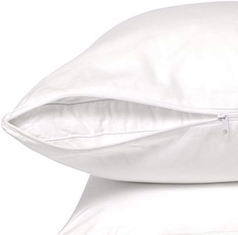Micropuft Pillow Protectors with Zipper - 4 Pack 20x26 1