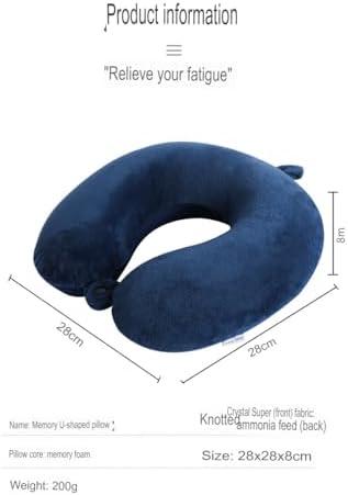 Memory Cotton U-Shaped Neck Pillow for Travel and Office