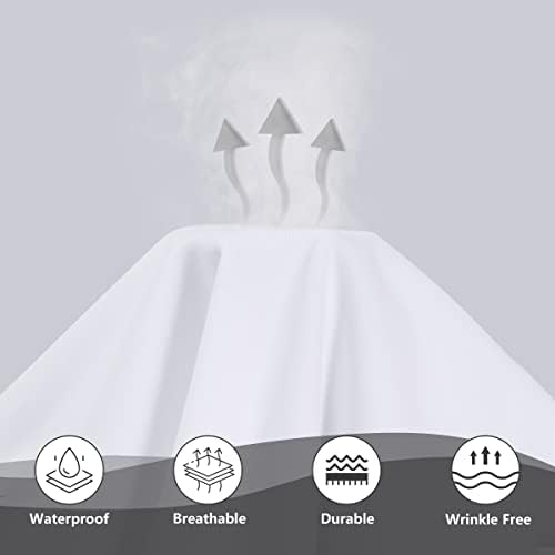 Ruili 2 Pack Standard Terry Pillow Protectors with Waterproof Zipper