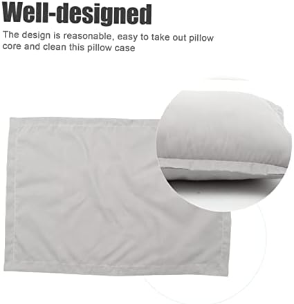 TOGEVAL 2pcs Gray Microfiber Pillow Protectors