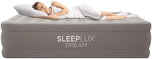 SleepLux Durable Air Mattress with Built-in Pump and USB Charger
