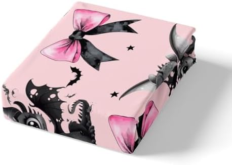 Manfei Little Dragon Fitted Sheet Set Queen Size