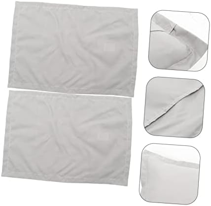 CIYODO 2pcs Linen Pillow Case Waterproof Zipper Covers