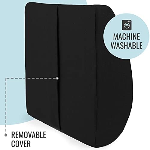 DMI Lumbar Support Pillow for Chair Contoured Foam Black 1