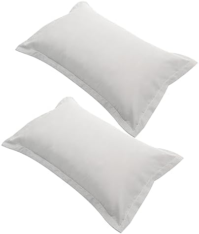 TOGEVAL 2pcs Gray Microfiber Pillow Protectors