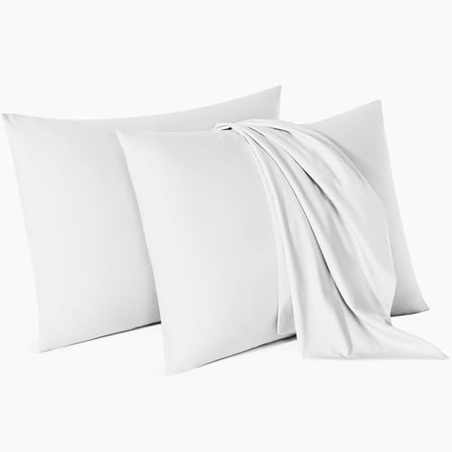 MICROPUFF Standard Pillow Cases 4 Pack - Hypoallergenic Breathable