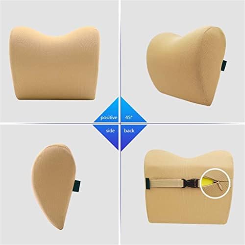 UOHLCX Blue Car Headrest Neck Pillow with Memory Foam