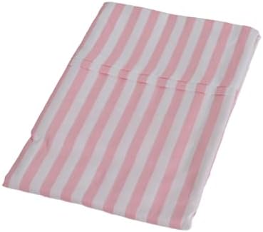 LRBEDDING 2 Pack Striped Queen Pillowcases with Envelope Closure