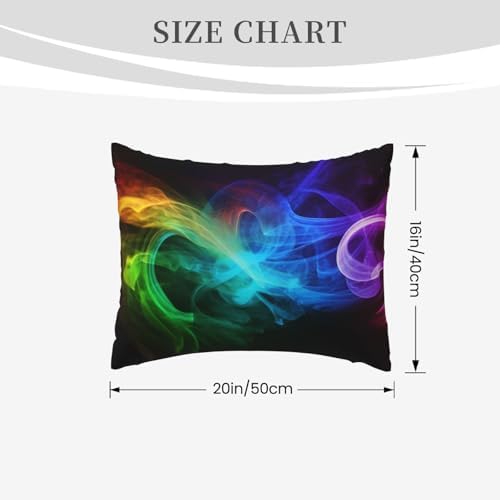 Rainbow Smoke Microfiber Pillowcases Set of 2