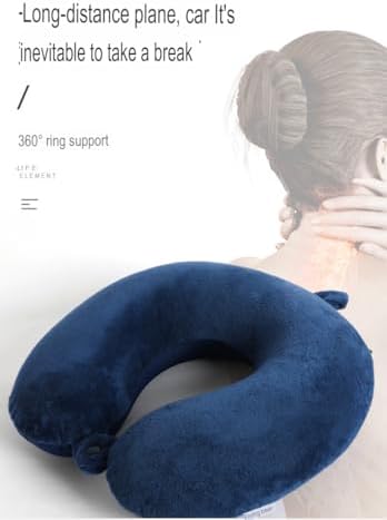 Memory Cotton U-Shaped Neck Pillow for Travel and Office