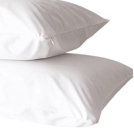 Deluxe Zippered Vinyl Pillow Covers 2-Pack 20x29