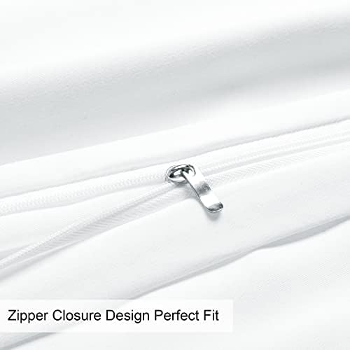 Uxcell Zipper Travel Pillowcase Set 14x20 White