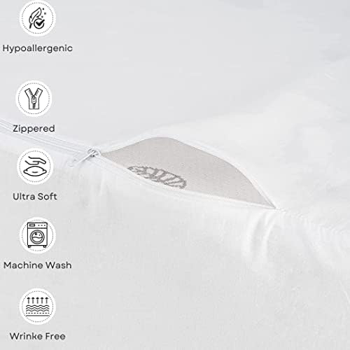 The Grand Poly-Cotton Zippered Pillow Protector for Wedge Pillows