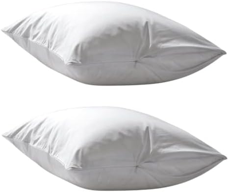 Deluxe Zippered Vinyl Pillow Covers 2-Pack 20x29