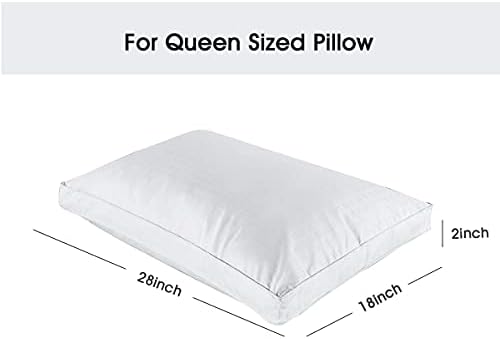 STONECREST Gusseted Pillow Protector - Zipper Queen Size
