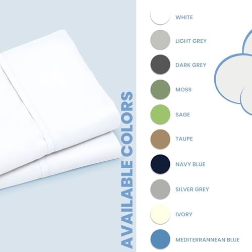 The Sky Bedding Body Pillowcase - 500 Thread Count Egyptian Cotton with Zipper Closure