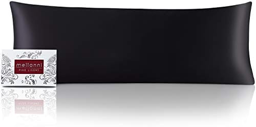 Mellanni Pure Silk Pillowcase Body Size - Black