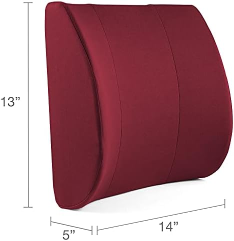 DMI Memory Foam Lumbar Pillow with Strap for Back Pain Relief